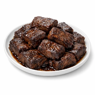 Beef chuck short ribs boneless braised trimmed to 0" fat all grades