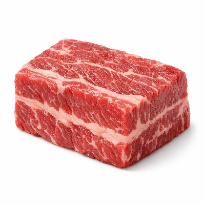 Beef chuck short ribs boneless separable lean and fat trimmed to 0" select raw
