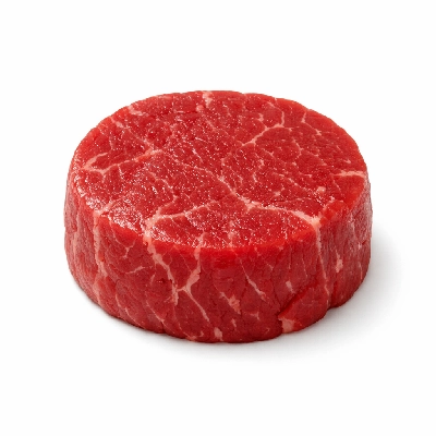 Beef chuck shoulder clod tender medallion separable lean and fat trimmed to 0" choice raw medallions teres major