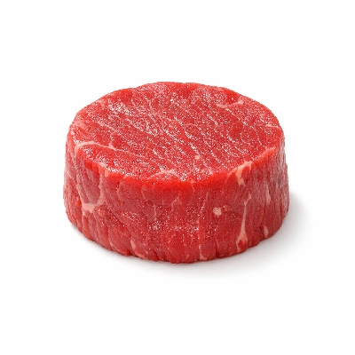 Beef chuck shoulder clod tender medallion separable lean and fat trimmed to 0" select raw medallions teres major