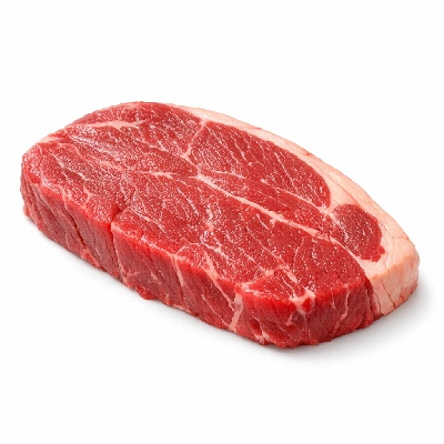 Beef chuck shoulder clod top and center steaks steak separable lean fat trimmed to 0" all grades raw cut ranch triceps brachii