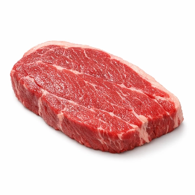 Beef chuck shoulder clod top and center steaks steak separable lean fat trimmed to 0" choice raw cut ranch triceps brachii