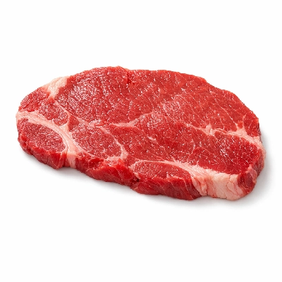 Beef chuck shoulder clod top blade steak separable lean and fat trimmed to 0" all grades raw flat iron infraspinatus