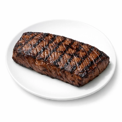 Beef chuck shoulder clod top blade steak separable lean and fat trimmed to 0" select cooked grilled flat iron infraspinatus