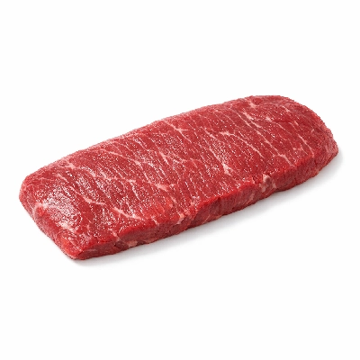 Beef chuck shoulder clod top blade steak separable lean and fat trimmed to 0" select raw flat iron infraspinatus
