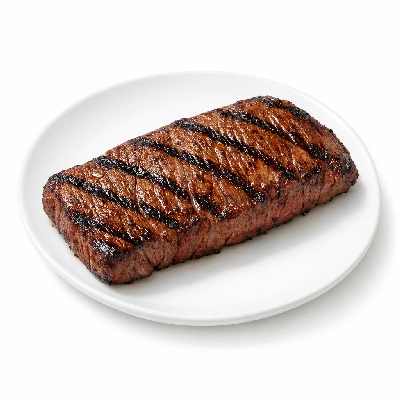 Beef chuck shoulder clod top blade steak separable lean only trimmed to 0" fat all grades cooked grilled flat iron infraspinatus