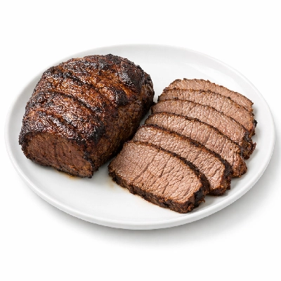 Beef chuck top blade separable lean only trimmed to 0" fat all grades cooked broiled blase roast boneless