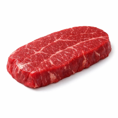 Beef chuck under blade center steak boneless denver cut separable lean only trimmed to 0" fat all grades raw