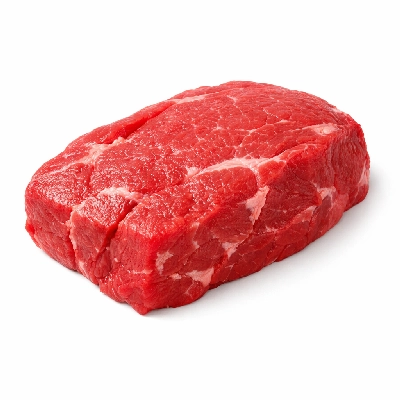 Beef chuck under blade pot roast or steak boneless separable lean and fat trimmed to 0" select raw