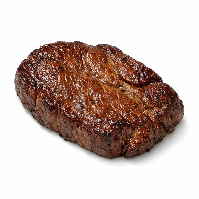 Beef chuck under blade steak boneless separable lean only trimmed to 0" fat all grades cooked braised