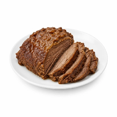 Beef Chuck Under Blade Steak, Select, Braised, Boneless, Separable Lean and Fat, Trimmed to 0 Inch
