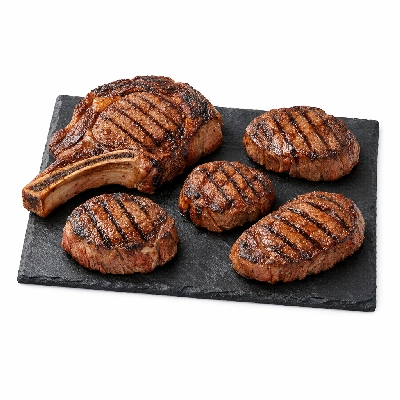 Beef composite of trimmed retail cuts separable lean only to 1/4" fat select cooked