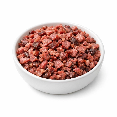 Beef cured smoked chopped