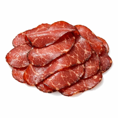 Beef cured thin-sliced