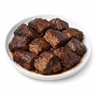 Beef flank separable lean only trimmed to 0" fat choice cooked braised