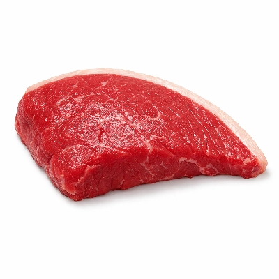 Beef loin top sirloin cap steak boneless separable lean only trimmed to 1/8" fat all grades raw