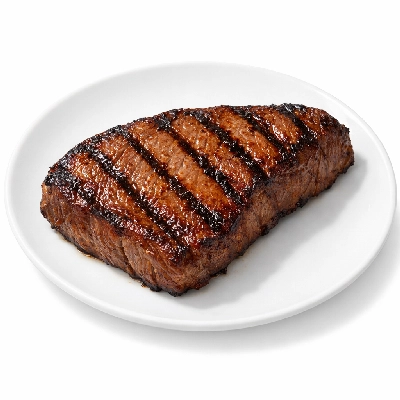 Beef loin top sirloin cap steak boneless separable lean only trimmed to 1/8" fat choice cooked grilled