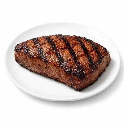 Beef loin top sirloin cap steak boneless separable lean only trimmed to 1/8" fat select cooked grilled