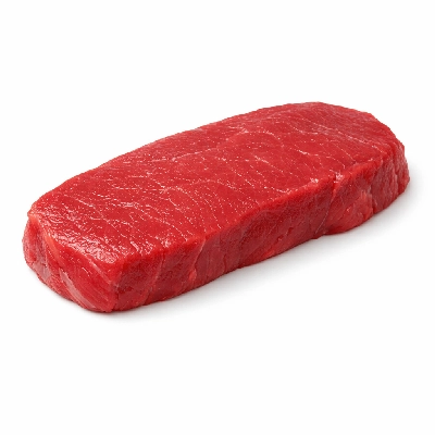 Beef loin top steak boneless lip off separable lean only trimmed to 0" fat all grades raw