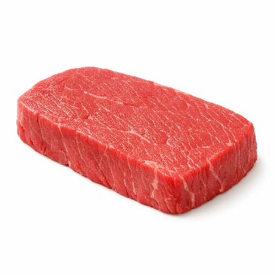 Beef loin top steak boneless lip off separable lean only trimmed to 0" fat select raw