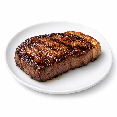 Beef loin top steak boneless lip-on separable lean and fat trimmed to 1/8" all grades cooked grilled