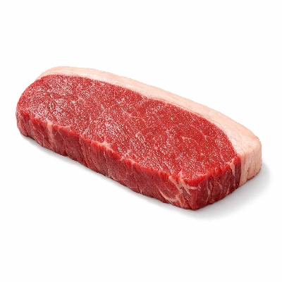 Beef loin top steak boneless lip-on separable lean and fat trimmed to 1/8" all grades raw