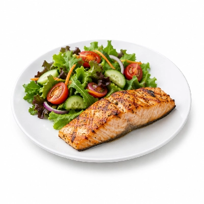 Beef 'O' Brady's Chargrill Salmon with Side Garden Salad No Dressing