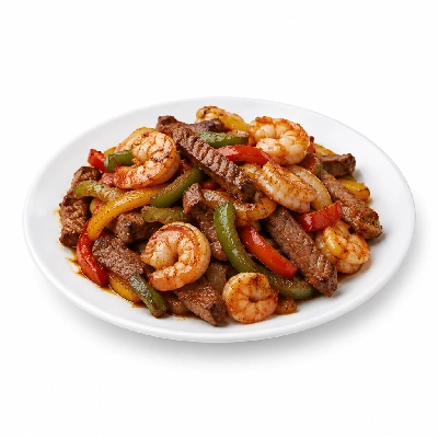 Beef 'O' Brady's Entrees Fajitas Duos Steak & Shrimp