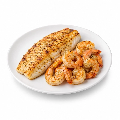 Beef 'O' Brady's Entrees Seafood Combo Grilled Fish Lemon Pepper & Shrimp