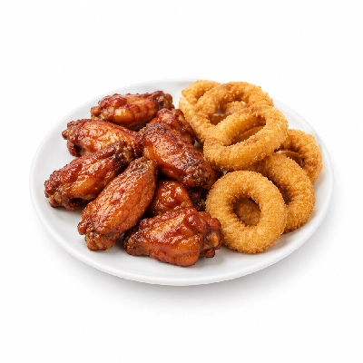 Beef 'O' Brady's Wings and Onion Rings
