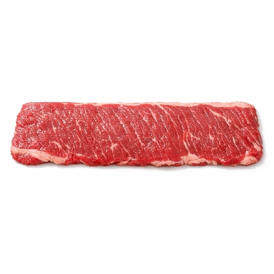 Beef plate steak boneless inside skirt separable lean and fat trimmed to 0" all grades raw