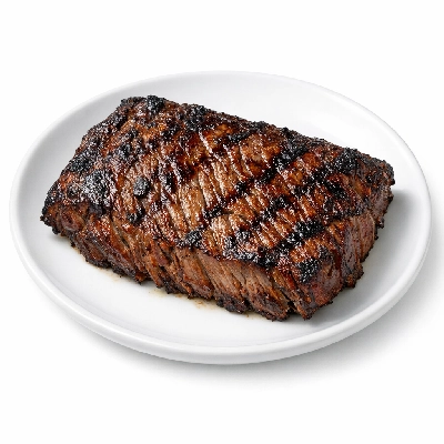 Beef plate steak boneless inside skirt separable lean only trimmed to 0" fat all grades cooked grilled