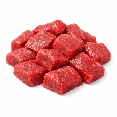 Beef products composite of trimmed retail cuts separable lean only to 1/8" fat all grades raw