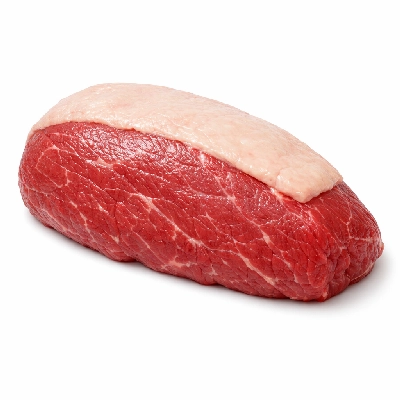 Beef products new zealand imported eye round separable lean and fat raw