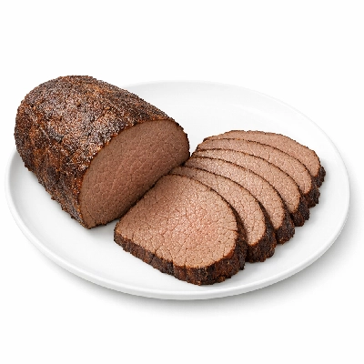 Beef products new zealand imported eye round separable lean only cooked slow roasted