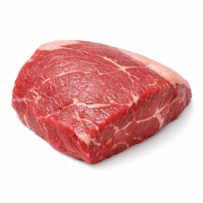 Beef products new zealand imported rump centre separable lean and fat raw