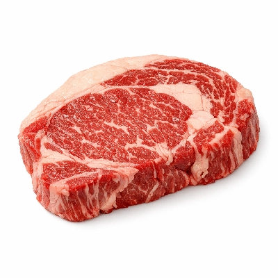 Beef retail cuts separable fat raw