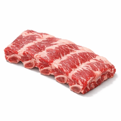 Beef rib back bone-in separable lean and fat trimmed to 0" all grades raw