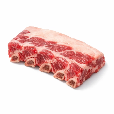 Beef rib back bone-in separable lean and fat trimmed to 0" choice raw