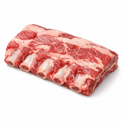 Beef rib back bone-in separable lean and fat trimmed to 0" select raw