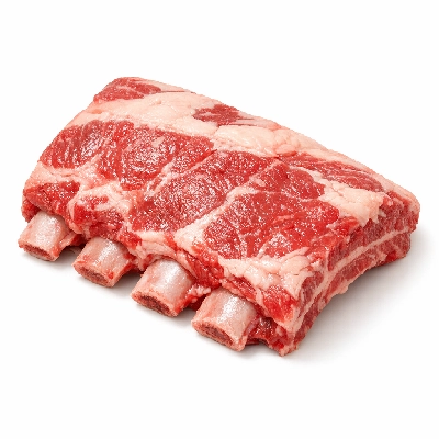 Beef rib back bone-in separable lean only trimmed to 0" fat select raw