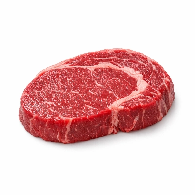 Beef rib eye small end (ribs 10-12) separable lean only trimmed to 0" fat select raw