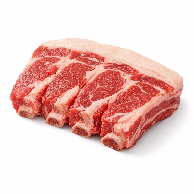 Beef rib large end ribs 6-9 separable lean and fat trimmed to 1/4" prime raw