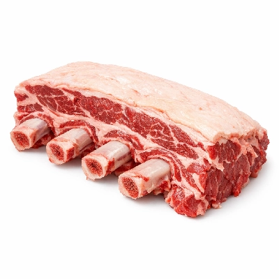 Beef rib large end ribs 6-9 separable lean and fat trimmed to 1/4" select raw
