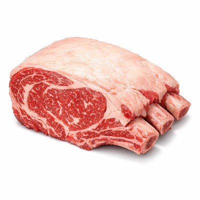 Beef rib large end ribs 6-9 separable lean and fat trimmed to 1/8" prime raw