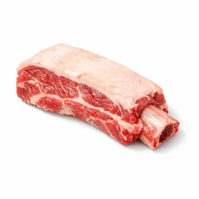 Beef rib large end ribs 6-9 separable lean and fat trimmed to 1/8" select raw