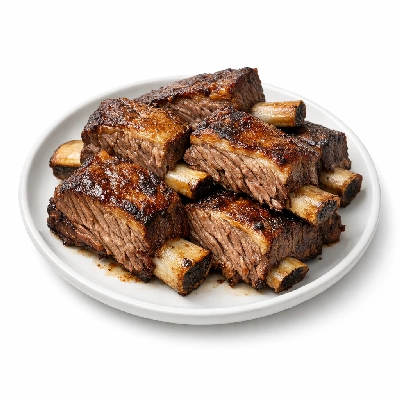 Beef rib large end ribs 6-9 separable lean only trimmed to 1/4" fat choice cooked roasted