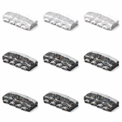 Beef rib large end ribs 6-9 separable lean only trimmed to 1/4" fat choice raw