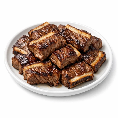 Beef rib large end ribs 6-9 separable lean only trimmed to 1/4" fat prime cooked broiled