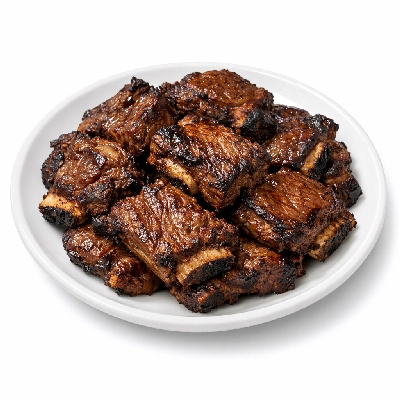 Beef rib large end ribs 6-9 separable lean only trimmed to 1/4" fat select cooked broiled